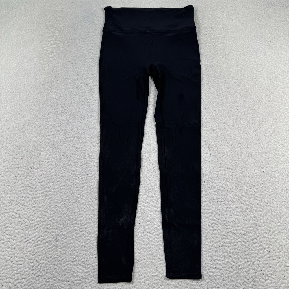 Spanx Leggings Womens Large Pull on Stretch Dance Evening Block Shimmer